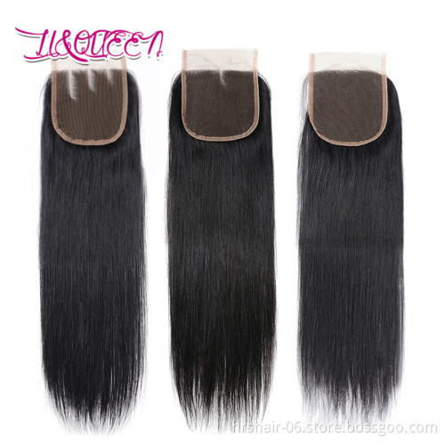 Lace Closure  With Bundles Brazilian Straight Hair With Closure Straight hair 3 Bundles Human Hair With Lace Closure